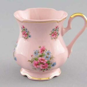 Кружка чайная 250 мл Леандер Розовые цветы розовый фарфор 0013 2