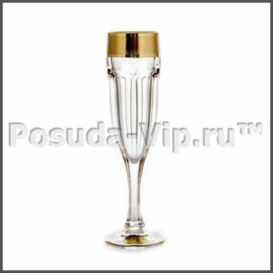 nabor bokalov dlja shampanskogo  ml safari gold junion glass