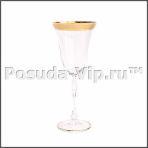 nabor bokalov dlja vina ml proksima gold junion glass