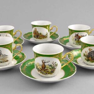 Набор чайных чашек с блюдцами 200 мл Леандер Мэри-Энн Царская охота 0763 2