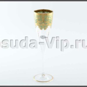 nabor fuzherov dlja shampanskogo  ml natalia golden turquoise d astra gold