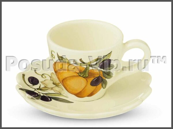 Набор кофейных пар Тыква artigianato ceramico 2