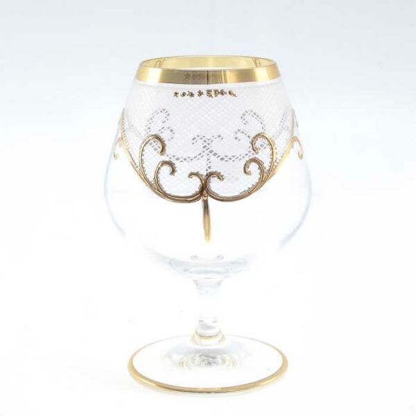 Набор бокалов для коньяка золото Crystalex Bohemia Karo JM 400 мл