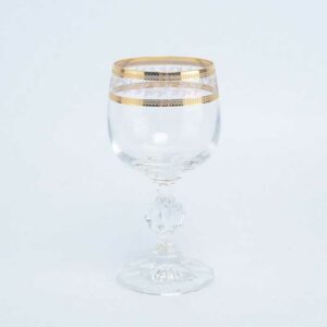 Набор бокалов для вина Crystalex Bohemia Золотой лист V-D 150 мл