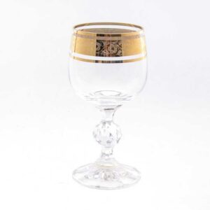 Набор бокалов для вина Crystalex Bohemia Клаудиа Золото V-D 150 мл 09836
