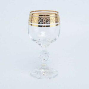 Набор бокалов для вина Crystalex Bohemia Клаудиа Золото V-D 150 мл