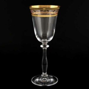 Набор бокалов для вина Bohemia Золотой лист Анжела V-D 185 мл