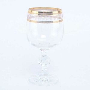 Набор бокалов для вина Crystalex Bohemia Золотой лист V-D 190 мл