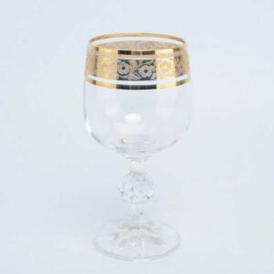Набор бокалов для вина Crystalex Bohemia Клаудиа Золото V-D 190 мл 09791
