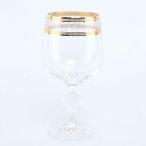 Набор бокалов для вина Crystalex Bohemia Золотой лист V-D 230 мл