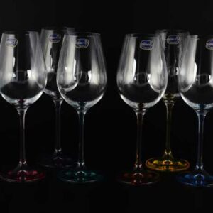 Набор бокалов для вина Crystalex Bohemia Анжела колорс 250 мл