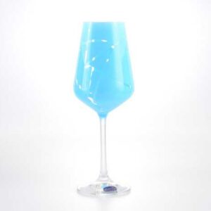 Набор бокалов для вина Crystalex Bohemia Sandra голубые 250 мл