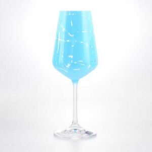Набор бокалов для вина Crystalex Bohemia Sandra голубые 350 мл