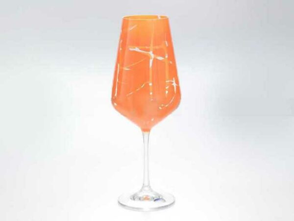 Набор бокалов для вина Crystalex Bohemia Sandra оранж 350 мл
