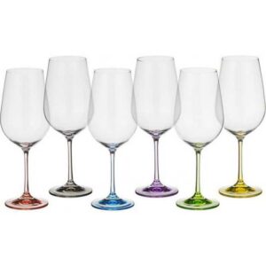 Набор бокалов для вина Crystalex Bohemia Арлекино 550 мл