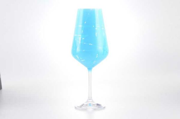 Набор бокалов для вина Crystalex Bohemia Sandra голубые 550 мл