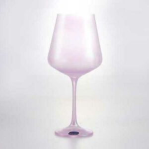 Набор бокалов для вина Crystalex Bohemia Sandra розовые 570 мл