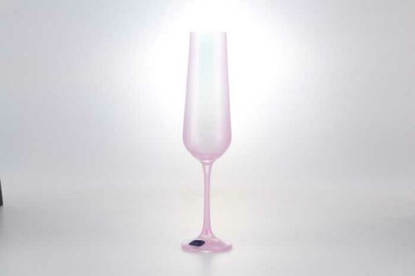 Набор фужеров для шампанского Crystalex Bohemia Sandra розовые 200 мл