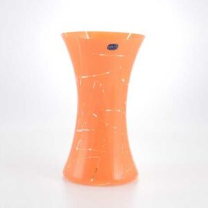 Ваза для цветов Crystalex Bohemia оранж MD 25.5 см