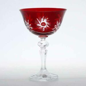 Набор бокалов для мартини Bohemia Цветной Хрусталь R-G Красная 180 мл