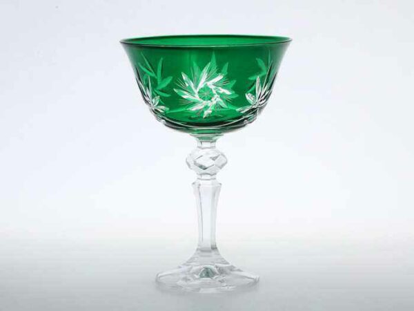 Набор бокалов для мартини Bohemia Цветной Хрусталь R-G зеленый 180 мл