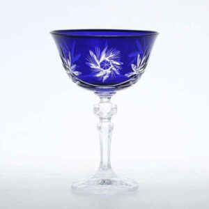 Набор бокалов для мартини Bohemia Цветной Хрусталь R-G синий 200 мл