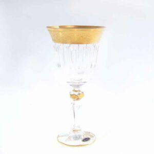 Набор бокалов для вина Bohemia Max Crystal Хрусталь с золотом 220 мл 27436