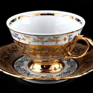 Набор для чая Bavarian Porcelain Лист бежевый