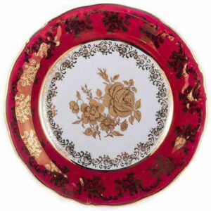 Набор глубоких тарелок Carlsbad Роза Красная 23 cм