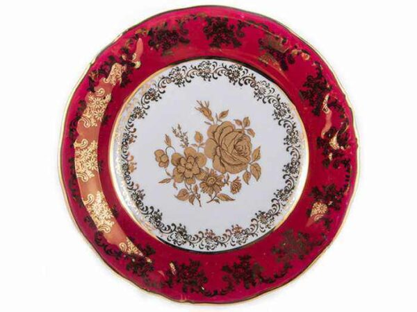 Набор глубоких тарелок Carlsbad Роза Красная 23 cм