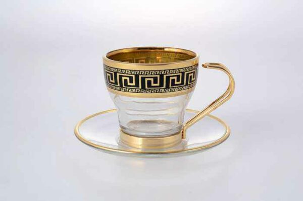Набор кофейных пар Art Decor Versace Gold Black