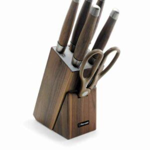 Набор ножей c ножницами Rondell Glaymore на деревянной подставке