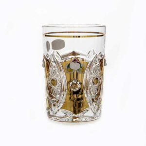 Набор стаканов Glasspo Хрусталь с золотом 280 мл
