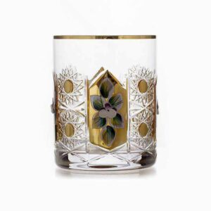 Набор стаканов Glasspo Хрусталь с золотом 330 мл