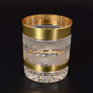 Набор стаканов для виски Bohemia Max Crystal Фелиция Хрусталь с золотом 320 мл