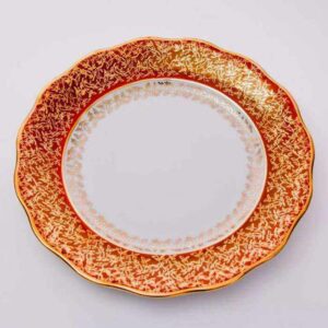 Набор тарелок Carlsbad Лист красный 24 cм