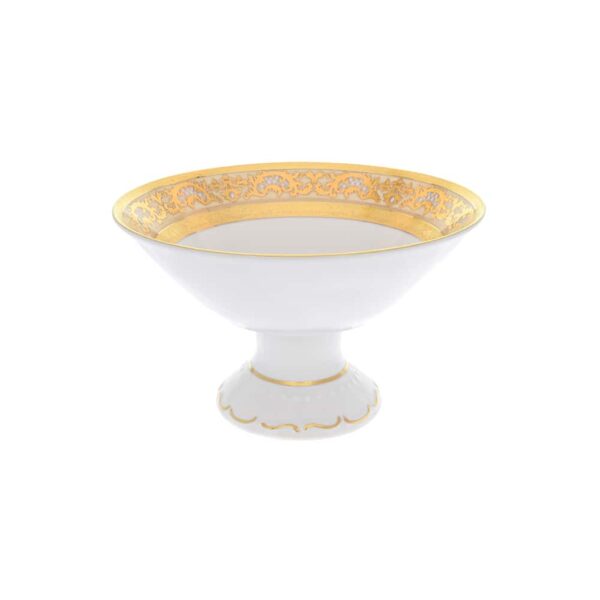 Фруктовница н н Falkenporzellan Alena 3D Creme Gold Constanza 23 см GLPM 41671 2