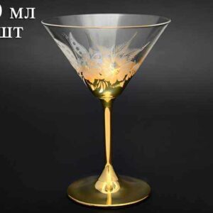 Набор бокалов для мартини Crystalite Bohemia E-V Золото 210 мл