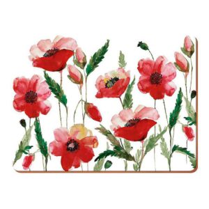 Набор подставок под горячее Китчен Крафт Watercolour Poppy 23х30 см