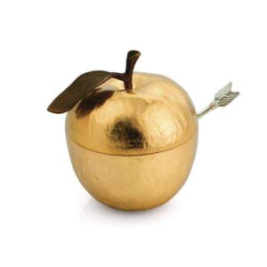 Банка для меда Майкл Арам Золотое яблоко 11 см золотистая