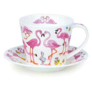 Чашка чайная с блюдцем Dunoon Фламинго Айлей 350мл