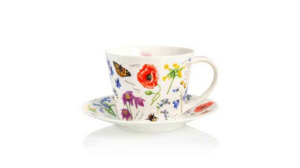 Чашка чайная с блюдцем Dunoon Полевые цветы Айлей 350мл