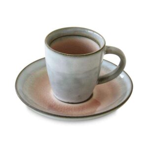 Чашка с блюдцем Easy Life Origin пыльно-розовая