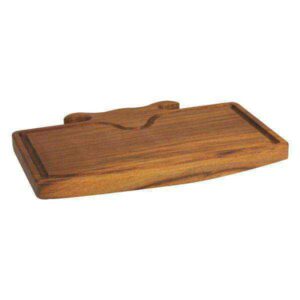 Деревянная разделочная доска Лава Iroko Wood Special shape 27x38 см