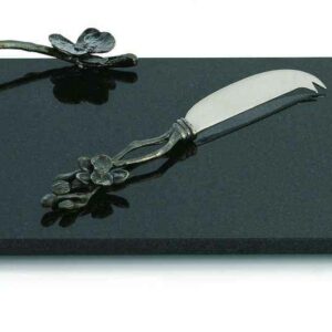 Доска для сыра с ножом Майкл Арам 32x21 см Чёрная орхидея