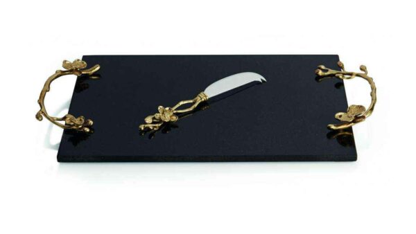 Доска для сыра с ножом Майкл Арам Золотая орхидея