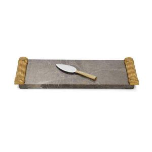 Доска для сыра с ножом Майкл Арам Золотая пшеница 41х15 см
