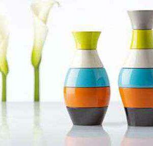 Мельница для специй Bisetti в виде вазы разноцветная лакированная