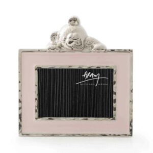 Мини-рамка для фото Майкл Арам Медвежонок 5х7,5 см розовая эмаль