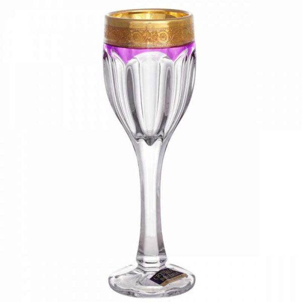 Набор бокалов Богемия Дизайн Сафари Фиолетовый 50мл
